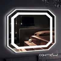 Восьмиугольное зеркало с LED подсветкой Liberta Aragona 800x700