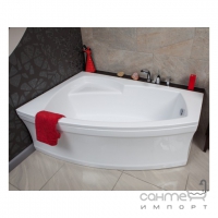 Ассиметричная ванна Polimat Frida II 160x105 L 00977 белая, левая