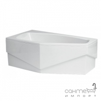 Ассиметричная ванна Polimat Marika 140x80 L 00682 белая, левая