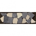 Мозаїка, смуга 10x30 IMSO Ceramiche Palladiana Bianco/Nero Fascia (чорна/біла)