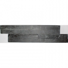 Плитка настенная, камень 10x35 IMSO Ceramiche Spaccatello Nero (черная)