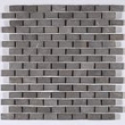 Мозаика 30x30 (1,7x3,5) IMSO Ceramiche Mosaico Batako Nero (черная)