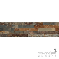 Плитка настенная, камень 15x60 IMSO Ceramiche Tramezzi Multi (серо-коричневая)