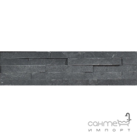 Настінна плитка, камінь 15x60 IMSO Ceramiche Tramezzi Nero (темно-сіра)