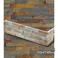 Настінна плитка кутова, камінь 15x60x15 IMSO Ceramiche Tramezzi Corner Multi (сіро-коричнева)