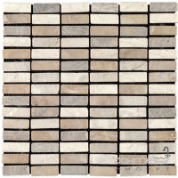 Мозаика 30x30 (1,7x4.8) IMSO Ceramiche Mosaico Regular Brown (бежевая)