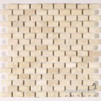 Мозаика 30x30 (1,7x3,5) IMSO Ceramiche Mosaico Batako Bianco (белая)