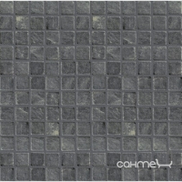 Мозаика 30,5x30,5 (2,3x2,3) IMSO Ceramiche Mosaico Quarzite 3D Nero