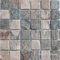 Мозаика 30,5x30,5 (4,8x4,8) IMSO Ceramiche Mosaico Quarzite 3D Beige