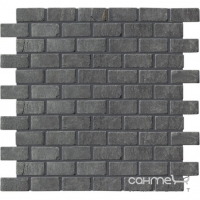 Мозаїка 30,5x30,5 (2,3x4,8) IMSO Ceramiche Mosaico Brick Nero