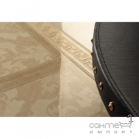 Плитка для підлоги 58.5x58.5 Versace Marble decoro cassettone foglia beige lapatto 240074