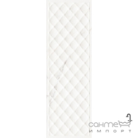 Настінна плитка декор 25x75 Ascot GlamourWall Calacatta Capitone (біла)