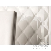 Настенная плитка, декор 25x75 Ascot GlamourWall Calacatta Capitone (белая)