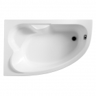Ассиметричная ванна Polimat Noel 140x80 L 00852 белая, левая