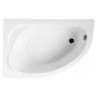 Асиметрична ванна Polimat Standard 130x85 L 00350 біла, ліва