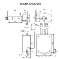 Автоматический смеситель для раковины Stern TUBULAR 1000 E ХХ 350ХХХ хром