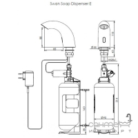 Автоматический дозатор для жидкого мыла Stern SD SWAN B 250910 хром