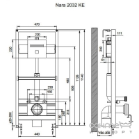 Сенсорна система змиву для унітазу Stern NARA 2032 KE 800276