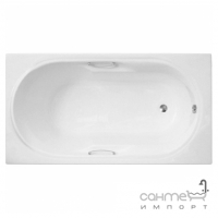 Прямокутна ванна Polimat Lux 150x75 00338 біла