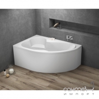 Асиметрична ванна Polimat Mega 160x105 L 00230 біла, ліва