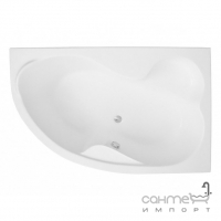 Асиметрична ванна Polimat Mega 160x105 P 00229 біла, права