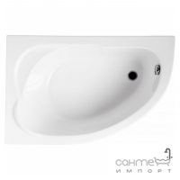 Ассиметричная ванна Polimat Standard 130x85 L 00350 белая, левая