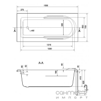 Передня панель для ванни Cersanit Santana 150