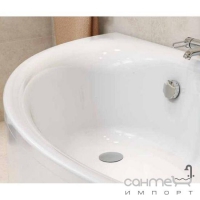 Ассиметричная акриловая ванна с креплениями Cersanit Meza 170x100 правосторонняя
