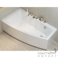 Асимметричная акриловая ванна Cersanit Virgo Max 160x90 правосторонняя