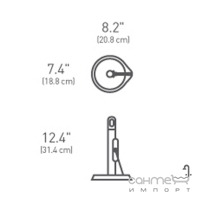 Диспенсер для паперових рушників Simplehuman Mini KT1162 нержавіюча сталь
