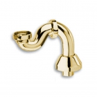 Сифон для окремо стоячих ванни латунний S-образний з розеткою для з'єднання з підлогою Silfra AS 050.52 золото