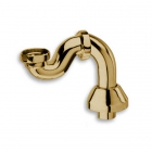 Сифон для отдельностоящей ванны латунный S-образный с розеткой для соединения с полом Silfra AS 050.92 бронза