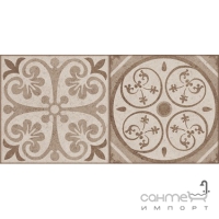 Настенная плитка, декор 25х50 Navarti Klio Dc Klio Brown (бежевая, коричневая)